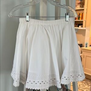 NWT- J.Crew Eyelet White Women's Skirt